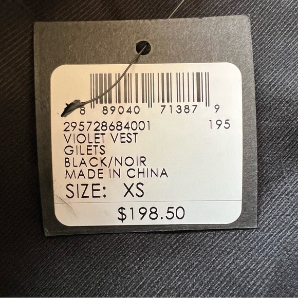 New! Club Monaco violet feather vest 13202 - Picture 10 of 13